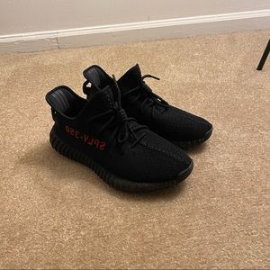 adidas yezzy boost 350 v2 black red